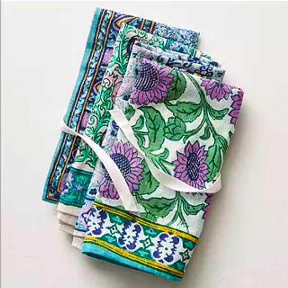 Anthropologie Addia Napkins Set of 3 - Picture 2 of 10